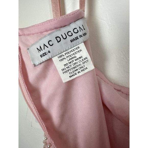 NWT Mac Duggal 93735 Pink One Shoulder (Missing Jewels) sz 4 - Picture 13 of 13
